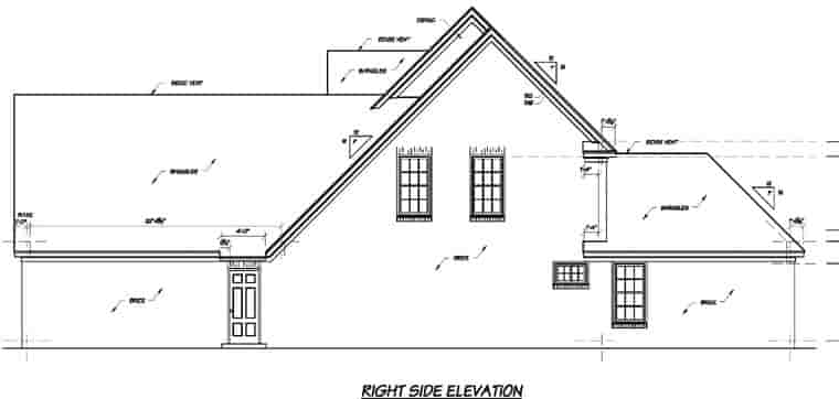 Traditional House Plan 56278 with 4 Beds, 4 Baths, 2 Car Garage Picture 2