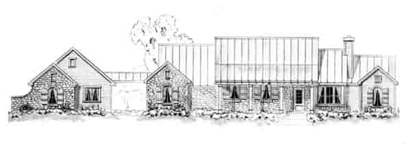 Country, Farmhouse, Traditional House Plan 56566 with 3 Beds, 3 Baths, 2 Car Garage Picture 1