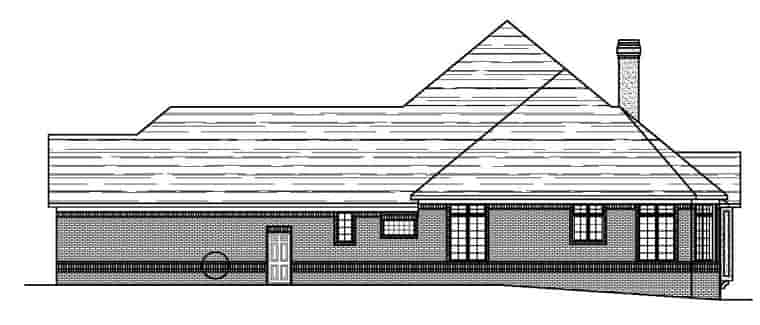 Country, European, Ranch, Tudor House Plan 56610 with 3 Beds, 4 Baths, 3 Car Garage Picture 2