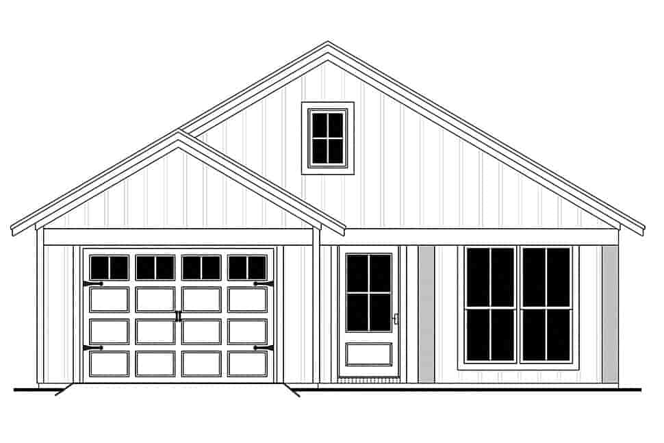 Country, Farmhouse, Traditional House Plan 56702 with 3 Beds, 2 Baths, 1 Car Garage Picture 4