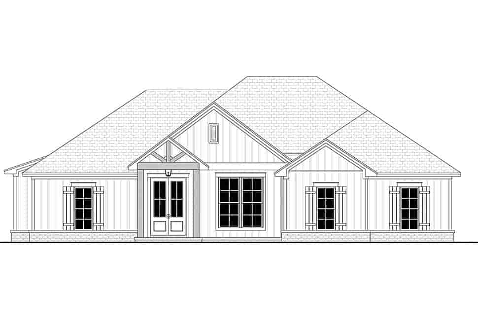 Country, Craftsman, Farmhouse House Plan 56704 with 4 Beds, 2 Baths, 2 Car Garage Picture 3
