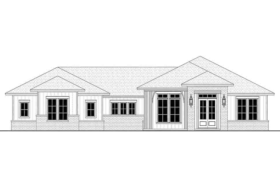 Country, Farmhouse, Ranch House Plan 56706 with 3 Beds, 3 Baths, 2 Car Garage Picture 3