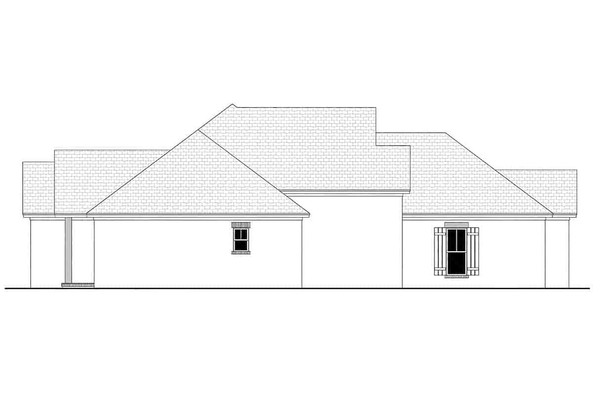 Country, French Country, One-Story, Traditional House Plan 56709 with 3 Beds, 2 Baths, 2 Car Garage Picture 2