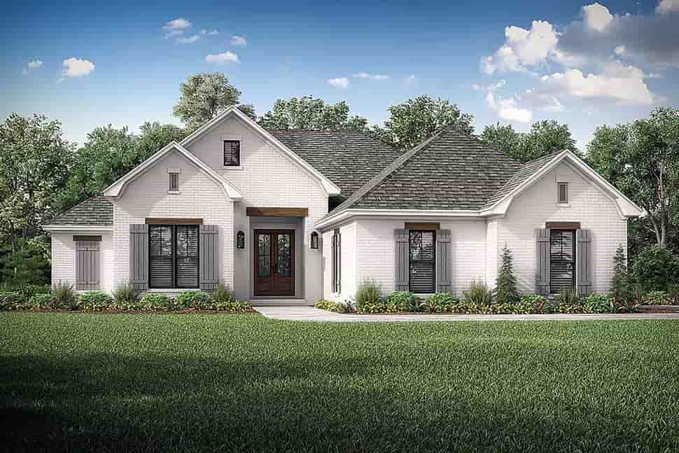 Country, French Country, One-Story, Traditional House Plan 56709 with 3 Beds, 2 Baths, 2 Car Garage Picture 4