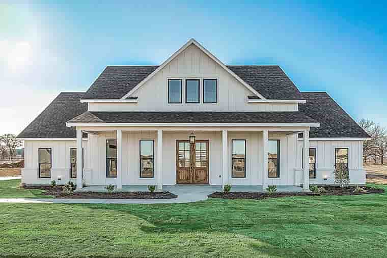 Country, Farmhouse, One-Story, Traditional House Plan 56710 with 4 Beds, 3 Baths, 2 Car Garage Picture 5