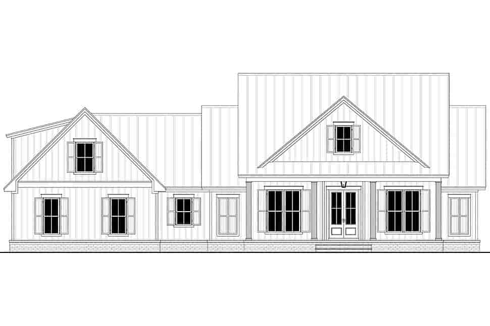 Country, Craftsman, Farmhouse, Southern, Traditional House Plan 56713 with 3 Beds, 3 Baths, 2 Car Garage Picture 3
