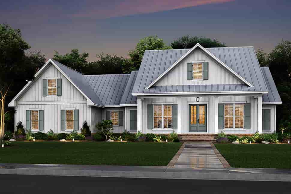 Country, Craftsman, Farmhouse, Southern, Traditional House Plan 56713 with 3 Beds, 3 Baths, 2 Car Garage Picture 4