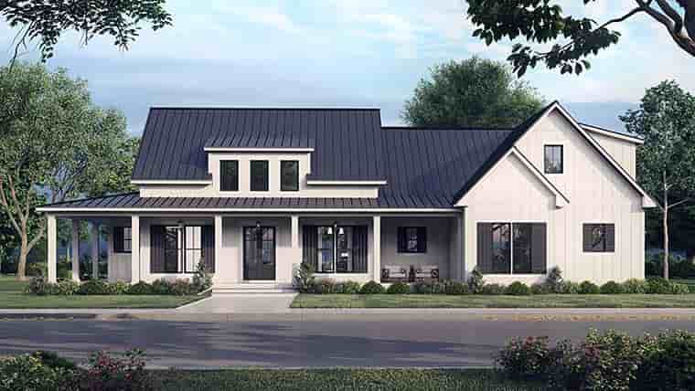 Country, Craftsman, Farmhouse, Southern, Traditional House Plan 56713 with 3 Beds, 3 Baths, 2 Car Garage Picture 5