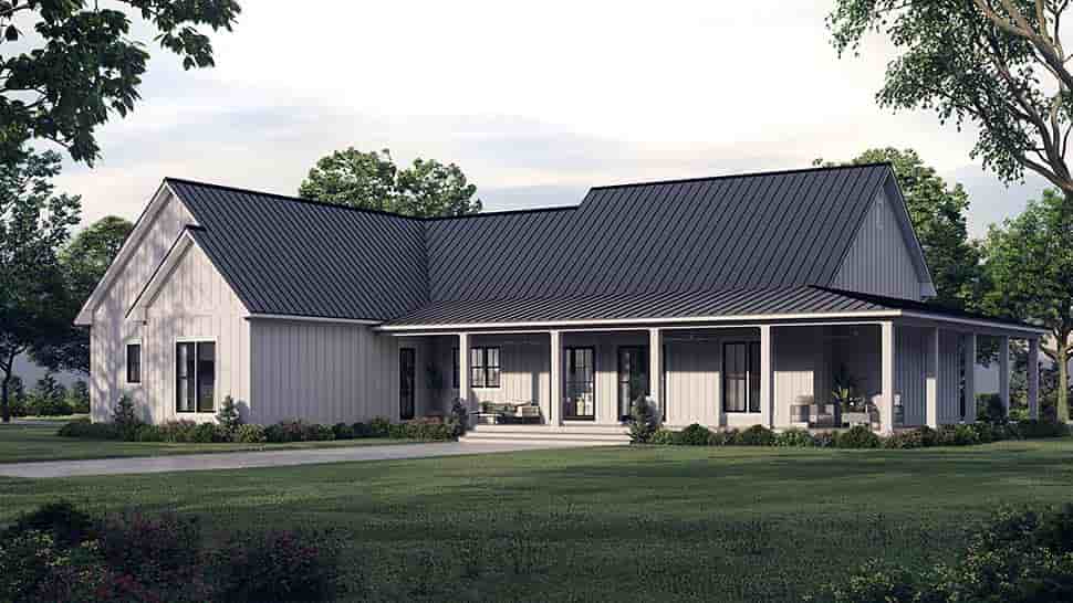 Country, Craftsman, Farmhouse, Southern, Traditional House Plan 56713 with 3 Beds, 3 Baths, 2 Car Garage Picture 6