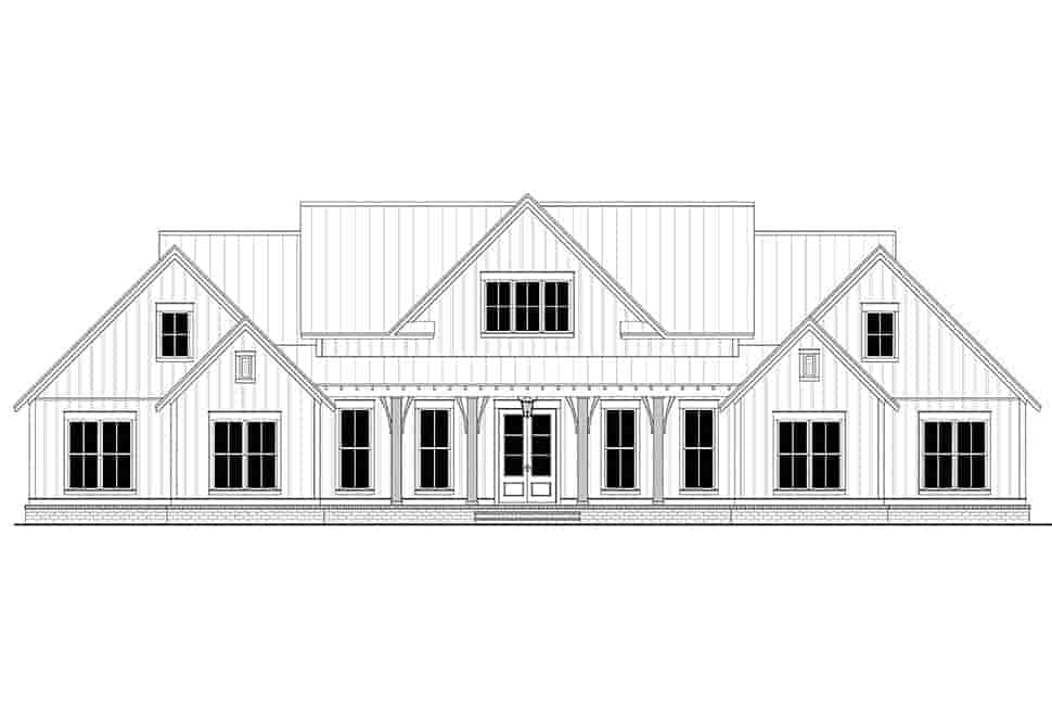 Country, Farmhouse, Traditional House Plan 56716 with 4 Beds, 4 Baths, 3 Car Garage Picture 3