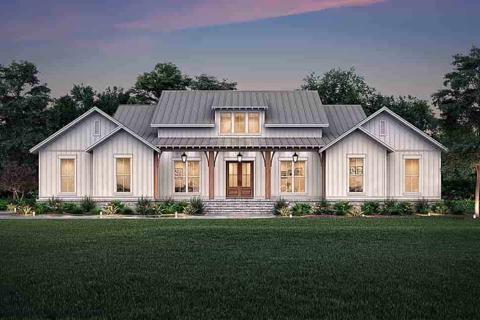 Country, Farmhouse, Southern, Traditional House Plan 56718 with 3 Beds, 3 Baths, 2 Car Garage Picture 5