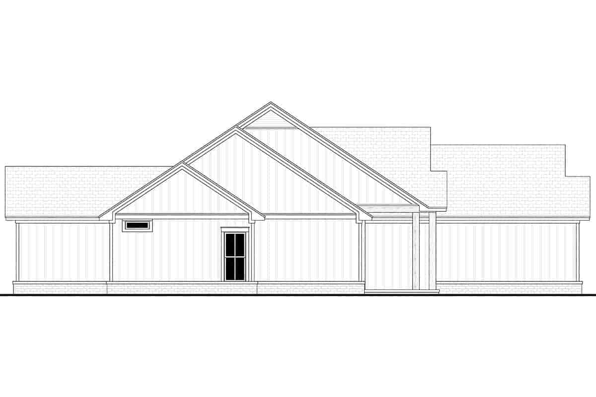 Country, Farmhouse, One-Story House Plan 56719 with 4 Beds, 2 Baths, 2 Car Garage Picture 2