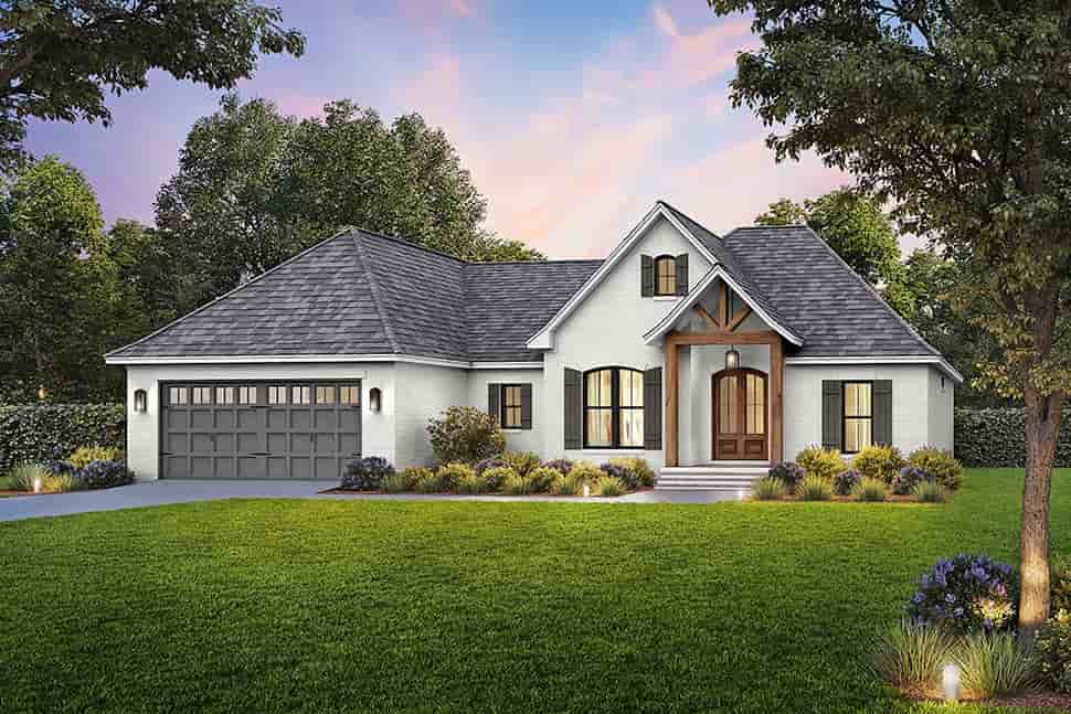 French Country, Traditional House Plan 56906 with 3 Beds, 2 Baths, 2 Car Garage Picture 36