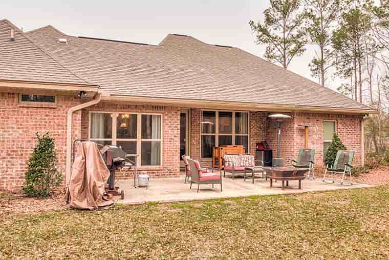 Country, French Country, Southern House Plan 56907 with 3 Beds, 2 Baths, 2 Car Garage Picture 11