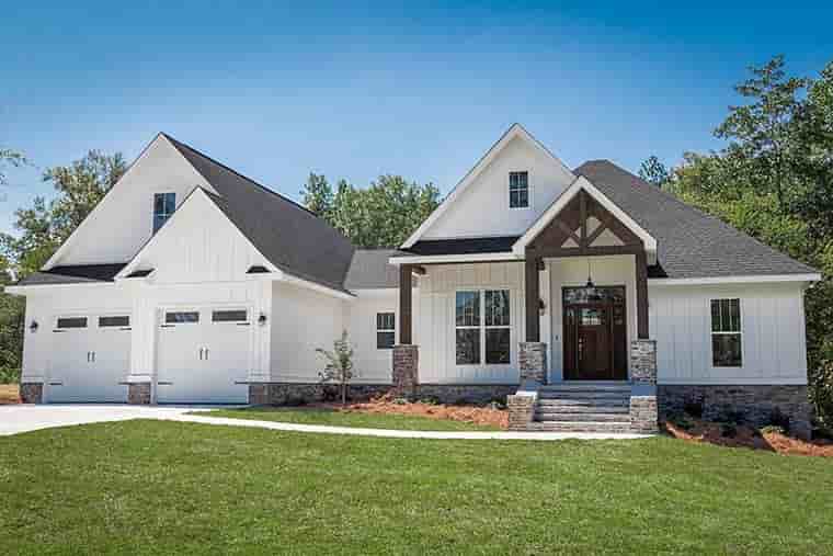 Country, Craftsman, Southern, Traditional House Plan 56911 with 3 Beds, 2 Baths, 2 Car Garage Picture 2