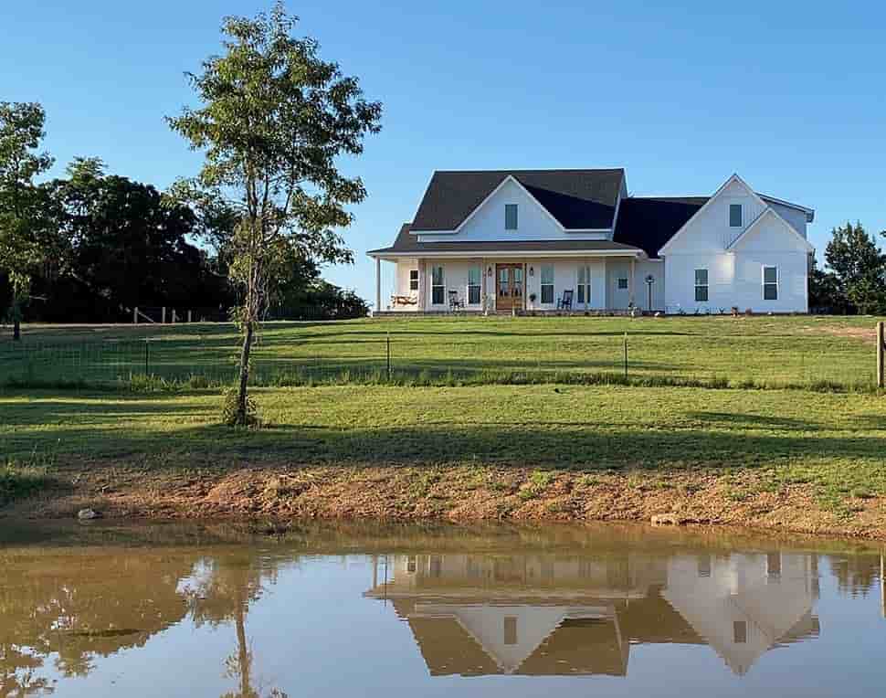 Country, Farmhouse, Southern, Traditional House Plan 56916 with 3 Beds, 3 Baths, 2 Car Garage Picture 2