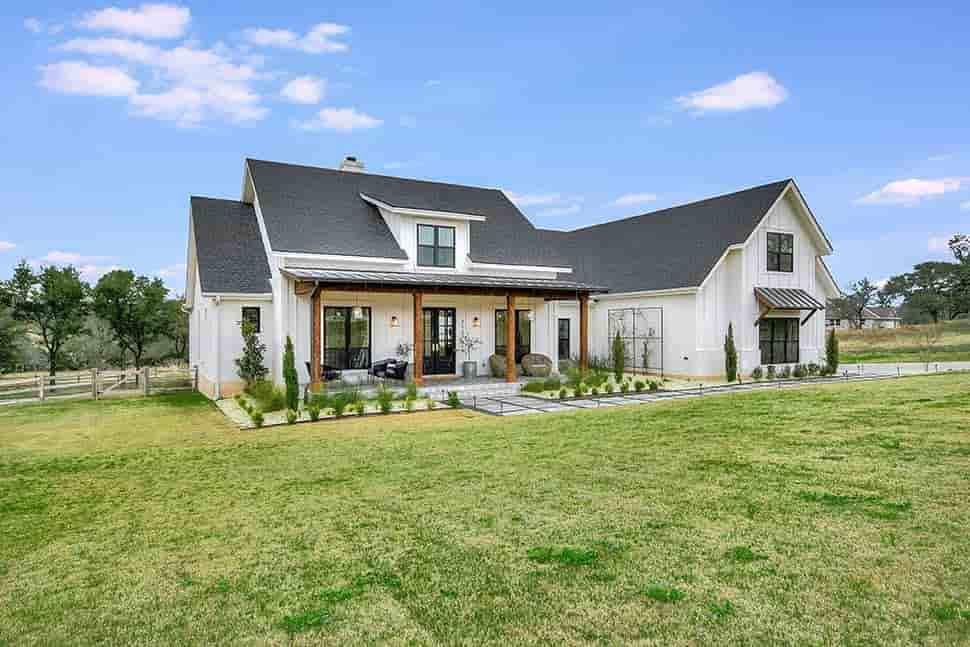 Country, Farmhouse, Southern House Plan 56925 with 4 Beds, 3 Baths, 2 Car Garage Picture 1