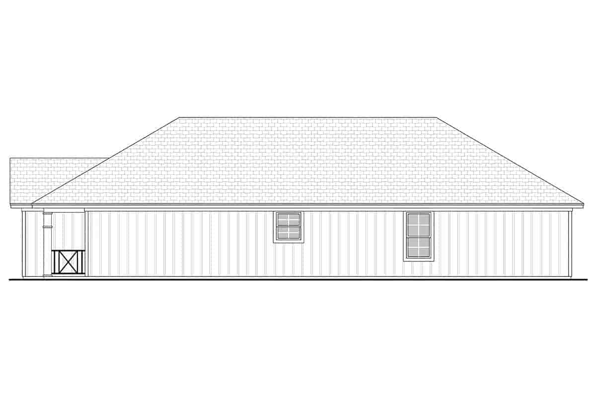 Country, Ranch, Traditional House Plan 56936 with 3 Beds, 2 Baths, 1 Car Garage Picture 1