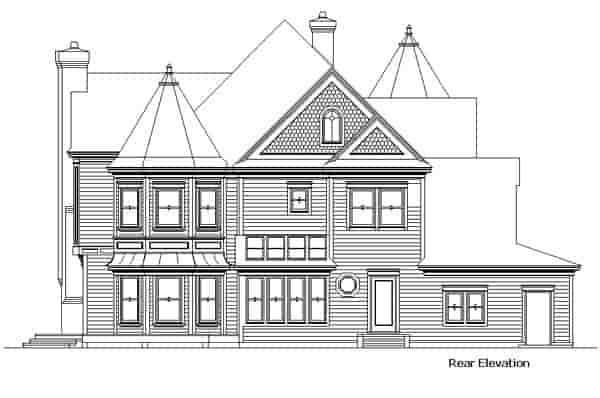 Country, Victorian House Plan 57524 with 4 Beds, 5 Baths, 2 Car Garage Picture 1