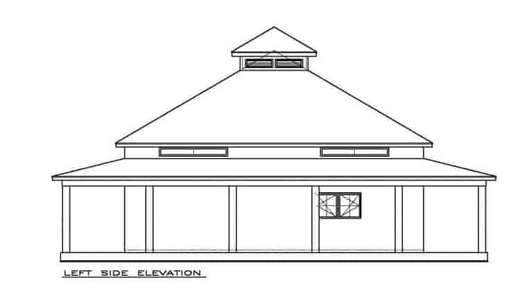 Cottage, Florida, Southern House Plan 57895 with 2 Beds, 2 Baths Picture 1