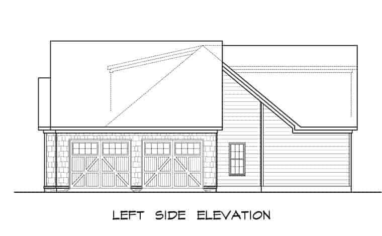 Craftsman, Traditional House Plan 58252 with 3 Beds, 4 Baths, 2 Car Garage Picture 1