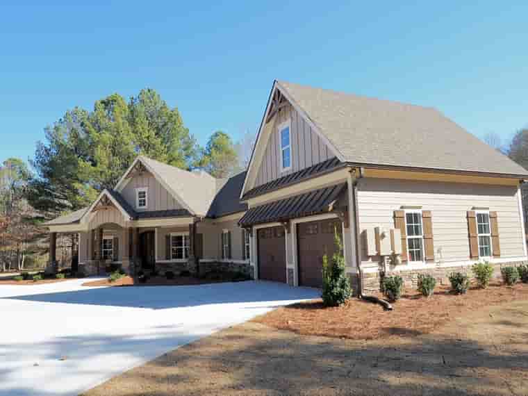 Craftsman House Plan 58254 with 4 Beds, 3 Baths, 2 Car Garage Picture 5