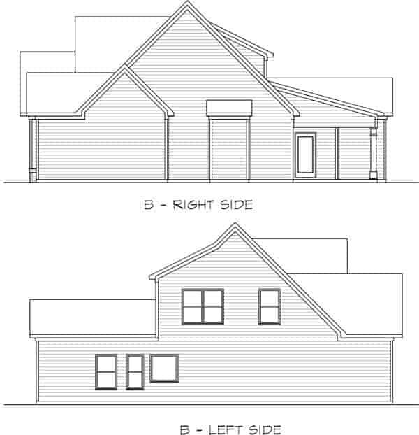 Craftsman, Traditional House Plan 58275 with 4 Beds, 3 Baths, 2 Car Garage Picture 1