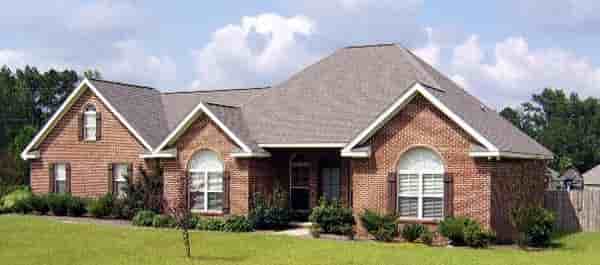 European House Plan 59007 with 3 Beds, 2 Baths, 2 Car Garage Picture 4