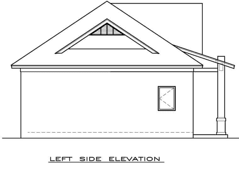 Cottage, Craftsman House Plan 59309 with 1 Beds, 1 Baths Picture 1