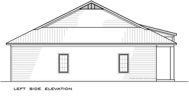 Cottage, Florida, Southern House Plan 59331 with 2 Beds, 2 Baths Picture 1