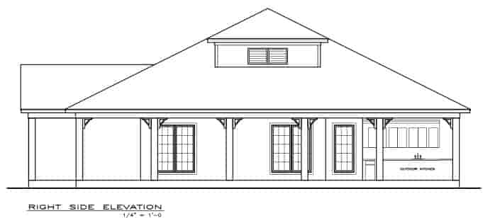 Cottage, Southern House Plan 59391 with 2 Beds, 2 Baths Picture 2