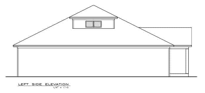 Cottage, Southern House Plan 59391 with 2 Beds, 2 Baths Picture 3