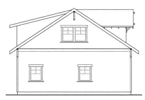 Country, Craftsman, Traditional 2 Car Garage Apartment Plan 59446 Picture 1