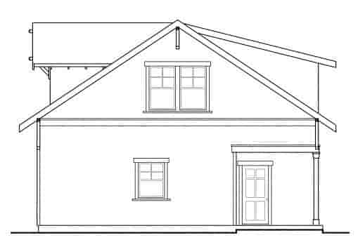 Country, Craftsman, Traditional 2 Car Garage Apartment Plan 59446 Picture 2
