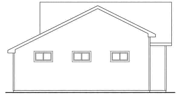 Country, Craftsman, Traditional 3 Car Garage Apartment Plan 59452, RV Storage Picture 1