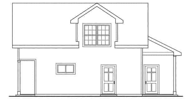 Country, Craftsman, Traditional 3 Car Garage Apartment Plan 59452, RV Storage Picture 2