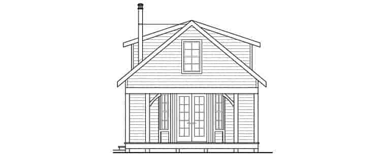 Cottage, Country House Plan 59485 with 1 Beds, 1 Baths Picture 2