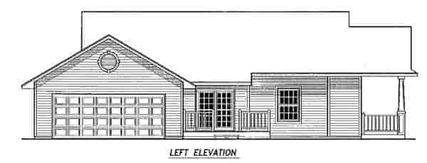 House Plan 59662 with 3 Beds, 2 Baths, 2 Car Garage Picture 1