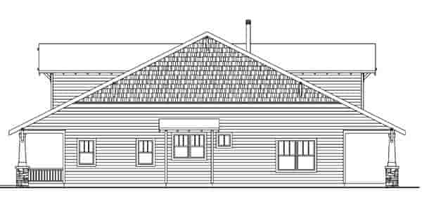 Bungalow, Cabin, Cottage, Country, Craftsman House Plan 59702 with 3 Beds, 3 Baths, 2 Car Garage Picture 2