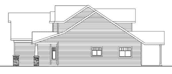 Bungalow, Cottage, Craftsman House Plan 59705 with 3 Beds, 3 Baths, 2 Car Garage Picture 2