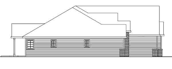 Contemporary, European, Ranch House Plan 59707 with 4 Beds, 4 Baths, 3 Car Garage Picture 1