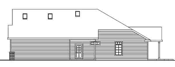 Contemporary, European, Ranch House Plan 59707 with 4 Beds, 4 Baths, 3 Car Garage Picture 2