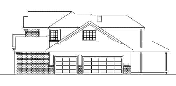 Contemporary, European, Traditional House Plan 59708 with 3 Beds, 3 Baths, 3 Car Garage Picture 2