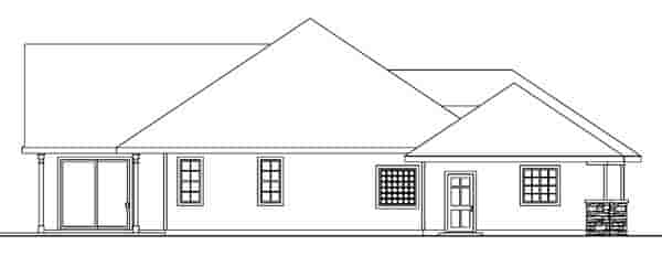 Country, European, Ranch, Traditional House Plan 59710 with 3 Beds, 4 Baths, 3 Car Garage Picture 1
