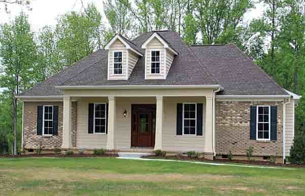 Country, European, French Country House Plan 59937 with 3 Beds, 2 Baths, 2 Car Garage Picture 8