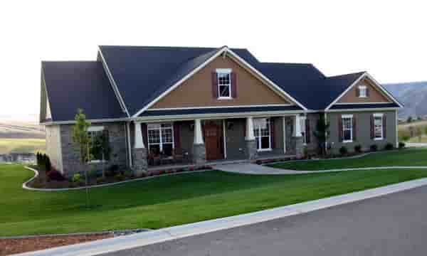 Cottage, Country, Craftsman House Plan 59947 with 4 Beds, 4 Baths, 3 Car Garage Picture 2