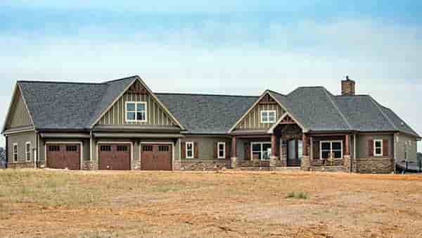 Cottage, Country, Craftsman House Plan 60028 with 4 Beds, 4 Baths, 3 Car Garage Picture 4