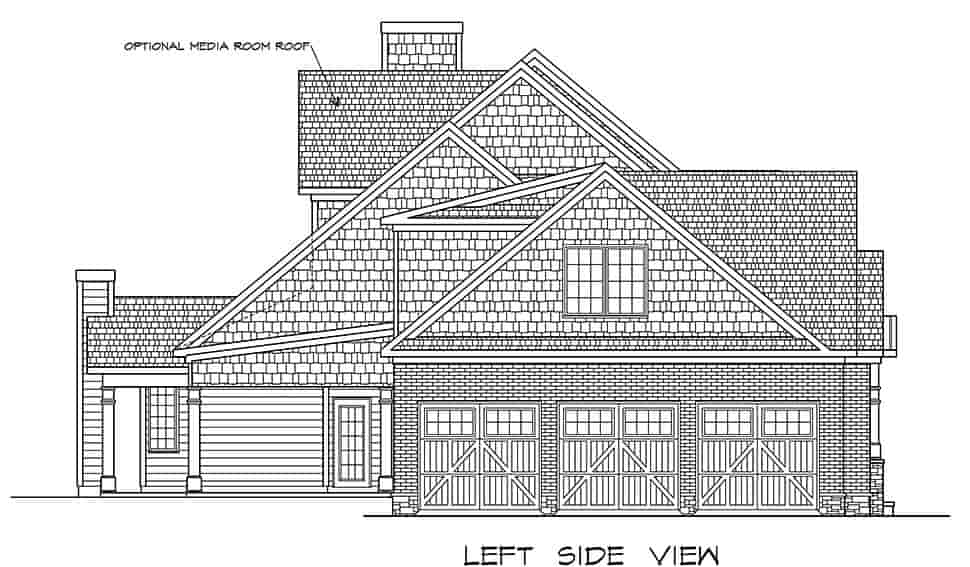 House Plan 60066 - Traditional Style with 3653 Sq Ft, 4 Bed, 4 Ba