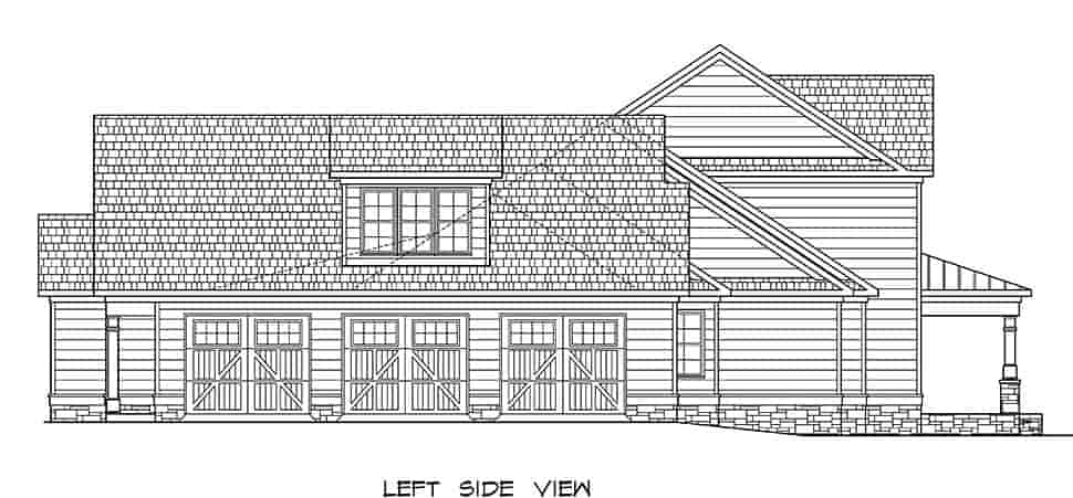 Craftsman, Traditional House Plan 60069 with 5 Beds, 5 Baths, 3 Car Garage Picture 2