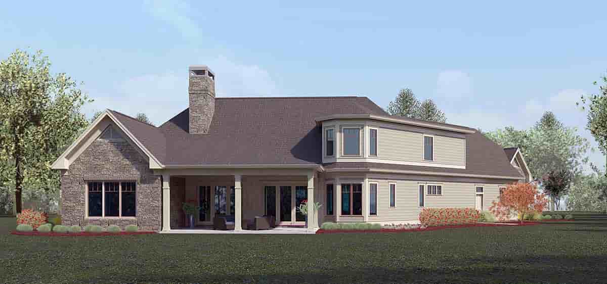 Craftsman, Ranch House Plan 60085 with 4 Beds, 4 Baths, 3 Car Garage Picture 1